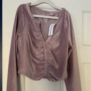 New with tags PacSun velour textured lilac too